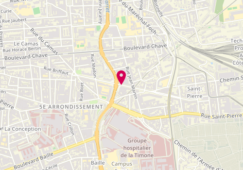 Plan de Claire Pressing, 53 Boulevard Jeanne d'Arc, 13005 Marseille