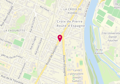 Plan de Pressing de la Pointe, 344 Route de Seysses, 31100 Toulouse