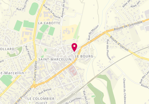 Plan de A l'Eau Pressing, 1 Grande Rue, 38160 Saint-Marcellin