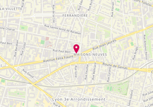 Plan de Pressing des Lys, 239 Avenue Félix Faure, 69003 Lyon