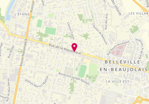 Plan de Allo Laverie, 131 Rue de la République, 69220 Belleville-en-Beaujolais