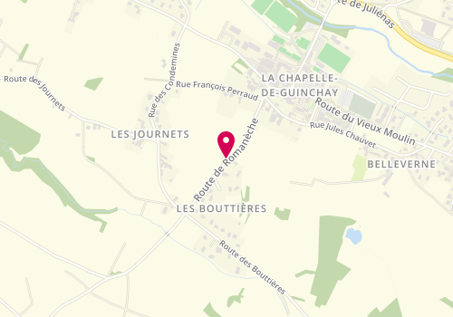 Plan de Au Pressing Chapellois, 263 Route de Romanèche, 71570 La Chapelle-de-Guinchay