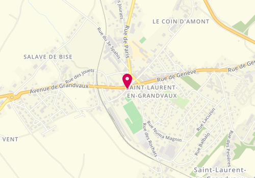 Plan de Au Fil de l'Eau, 1 Rue Rouget de Lisle, 39150 Saint-Laurent-en-Grandvaux