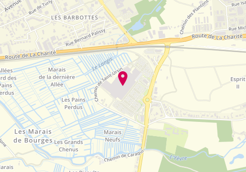 Plan de Àsec, Centre Commercial Carrefour Bourges
Chaussée de Chappe, 18000 Bourges
