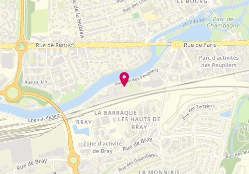 Plan de AAD Phenix - Rennes, 29 avenue des Peupliers, 35510 Cesson-Sévigné