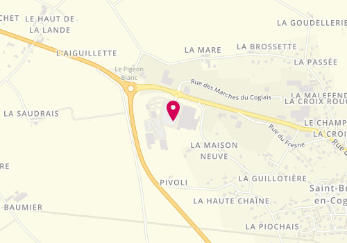 Plan de Au p'tit lavoir de Céline, Zone Artisanale 
La Croix Rouge, 35460 Maen-Roch