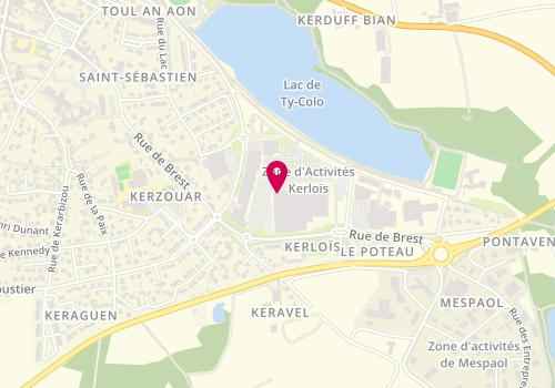 Plan de Àsec, Centre Commercial Carrefour Hypermarché
Rue du Pont du Bois, 29290 Saint-Renan