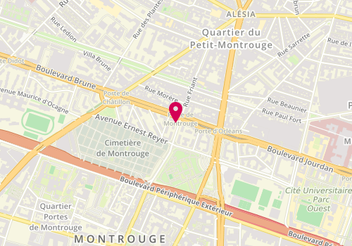 Plan de 5 à Sec, 2 avenue de la Prte de Montrouge, 75014 Paris