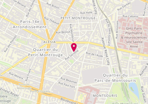 Plan de 5 A Sec, 18 Rue Sarrette, 75014 Paris