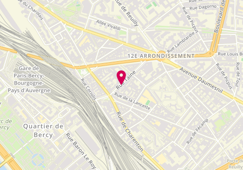 Plan de Aforev, 14 Rue Taine, 75012 Paris
