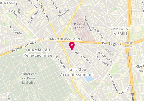 Plan de Bubble wash, 1 place Emile Landrin, 75020 Paris