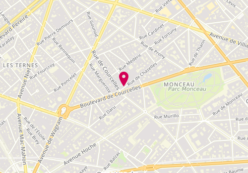 Plan de Aloe Pressing, 1 Rue de Chazelles, 75017 Paris