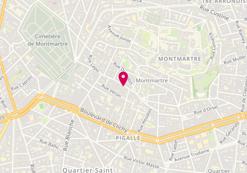 Plan de Abbess Pressing, 39 Rue des Abbesses, 75018 Paris