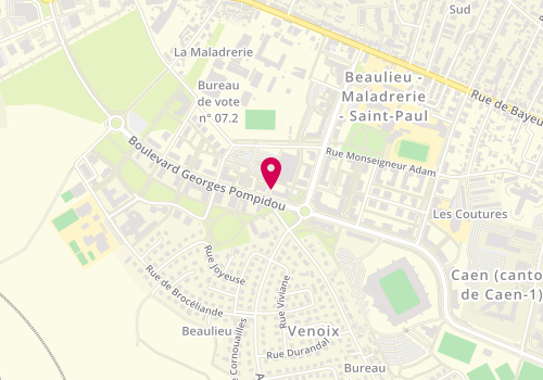 Plan de A l'o pressing, Quartier Beaulieu
40 Bis Boulevard Georges Pompidou, 14000 Caen