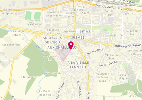 Plan de Fism Pressing, 34 Place de L&#039;Hotel de Ville, 51170 Fismes