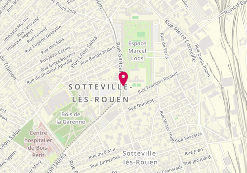 Plan de Àsec, 409 Rue Garibaldi, 76300 Sotteville-lès-Rouen