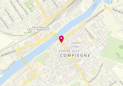 Plan de Solferino Pressing, 16 Rue Solférino, 60200 Compiègne