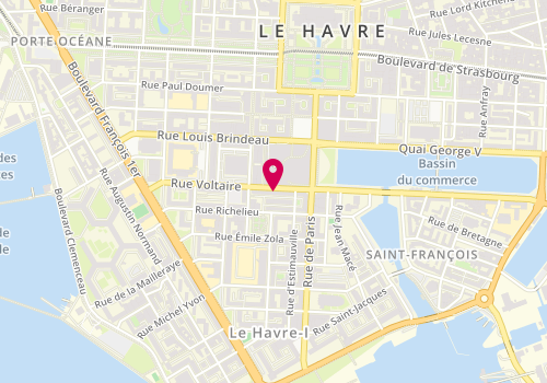 Plan de Pressing Gambetta, 88 Rue Voltaire, 76600 Le Havre