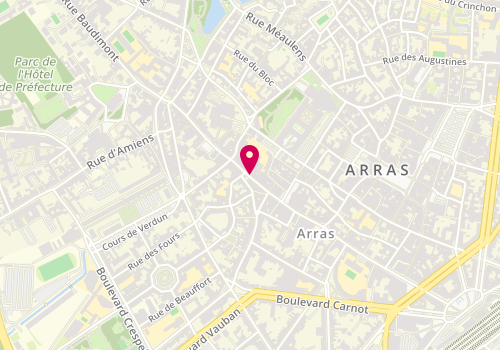 Plan de Alizes Pressing, 44 Rue Saint Aubert, 62000 Arras